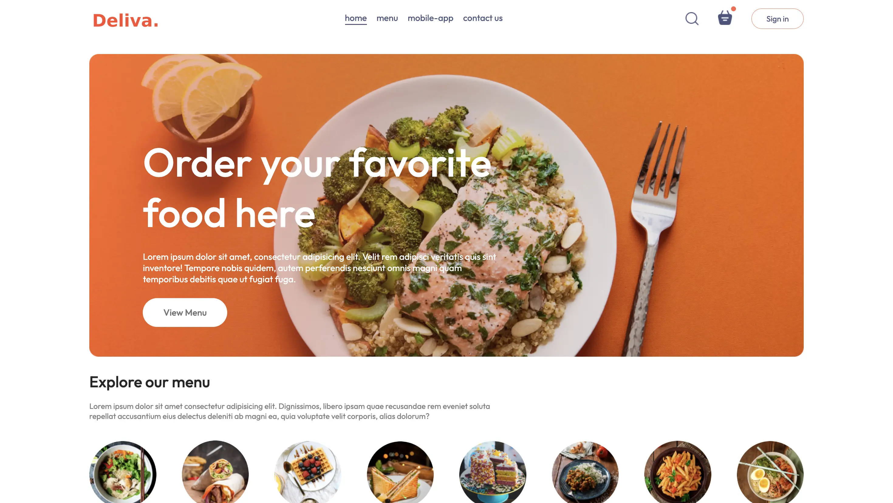 Preview do Sistema de Delivery